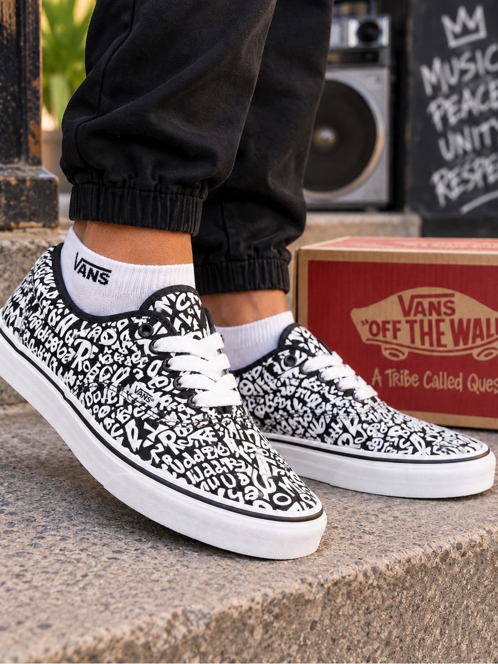 Rare Authentic Vans x A Tribe Called Quest ATCQ Men’s 9.5